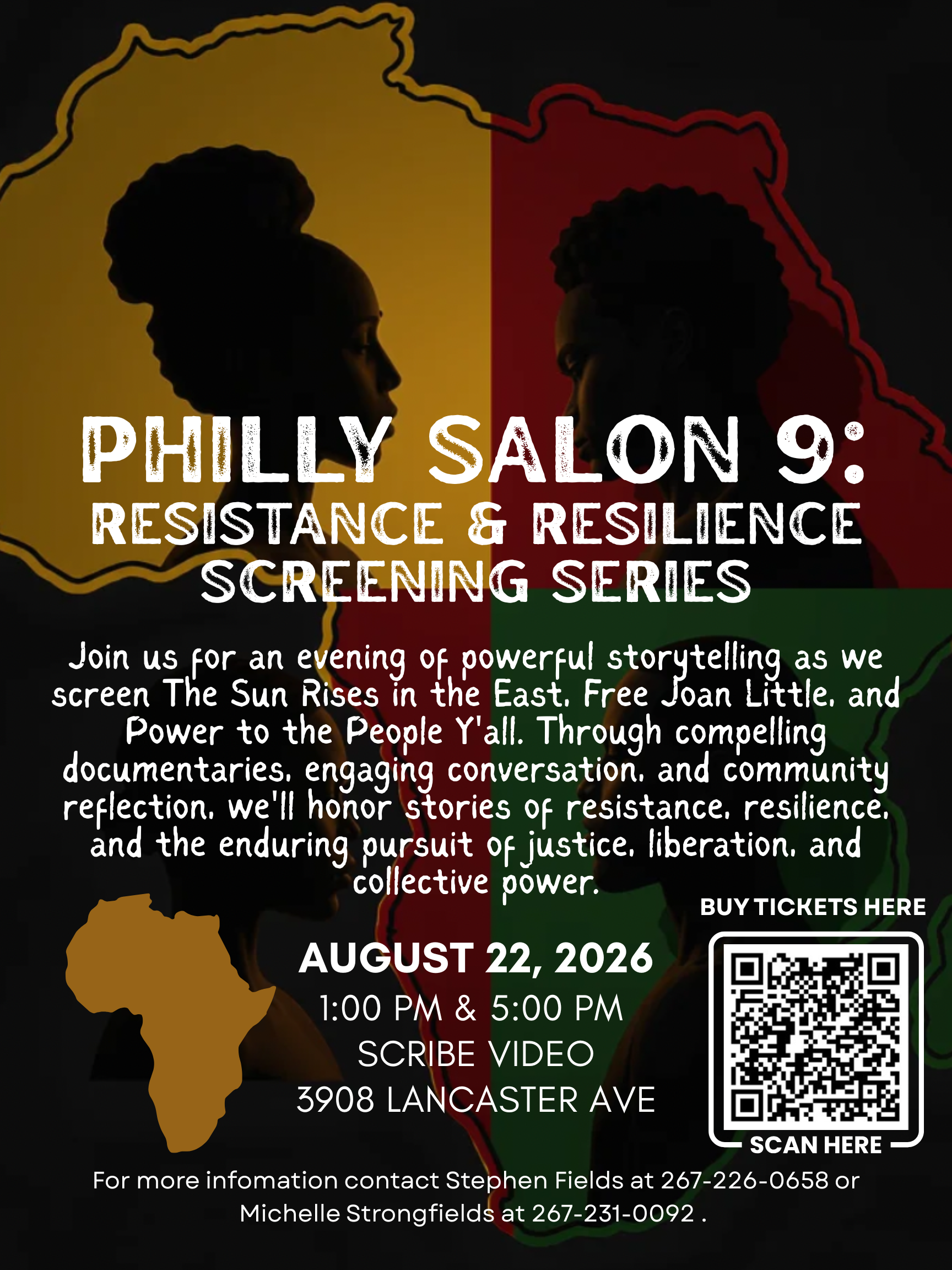 Philly Salon 9: Resistance & Resilience Screening Series flyer